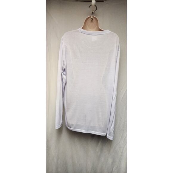 Always Advancing Long Sleeve Round Neck White Tunic Tee Shirt Size Large - Picture 5 of 6